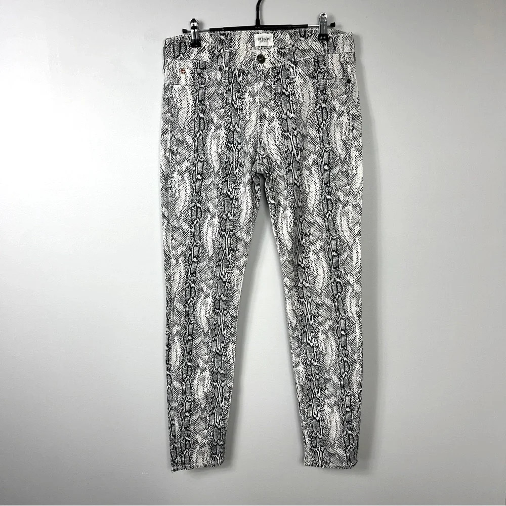 HUDSON stretchy snake print denim pants Sz 29